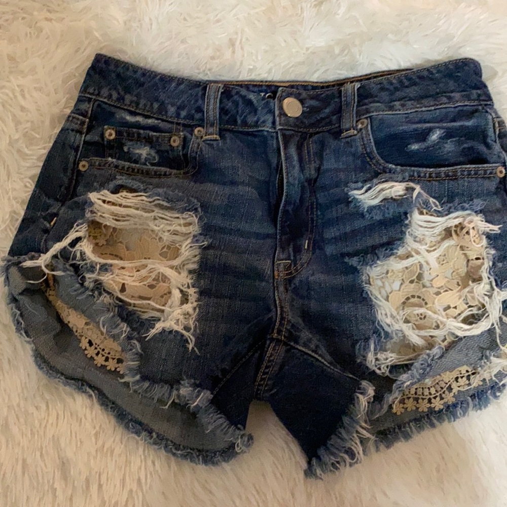 American Eagle hi-rise festival shorts